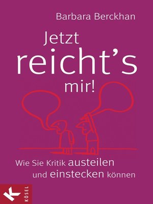 cover image of Jetzt reicht´s mir!